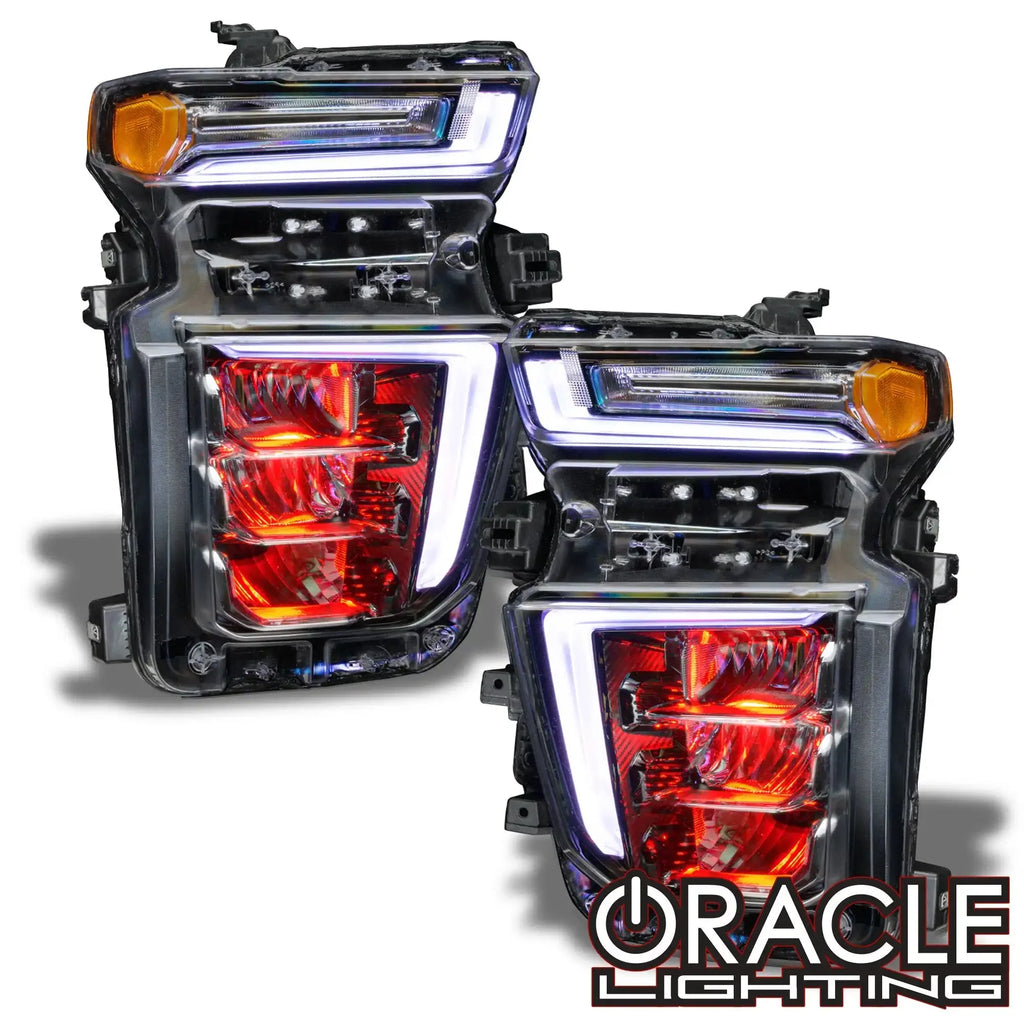 ORACLE Lighting 2020-2023 Chevrolet Silverado HD 2500/3500 ColorSHIFT Demon Eye RGB Upgrade