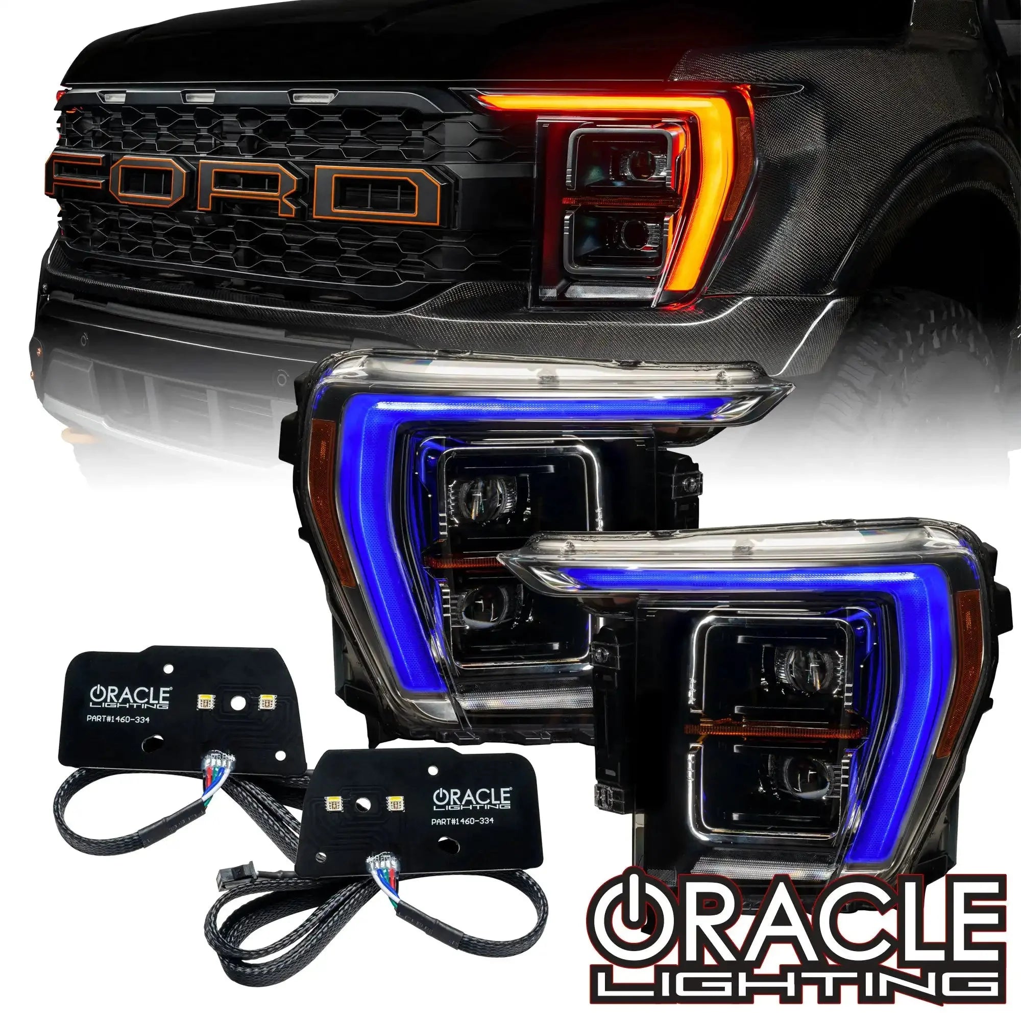 ORACLE Lighting 2021-2023 Ford F-150 ColorSHIFT RGB+W Headlight DRL Upgrade Kit