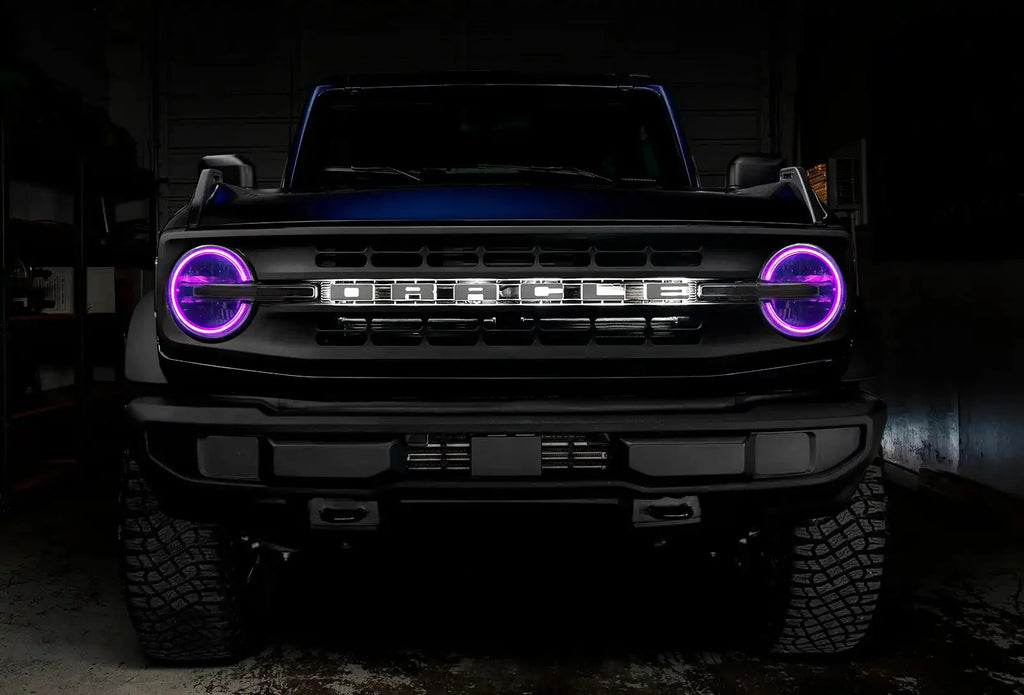 ORACLE Lighting 2021-2025 Ford Bronco ColorSHIFT RGB+W Headlight Halo Upgrade Kit
