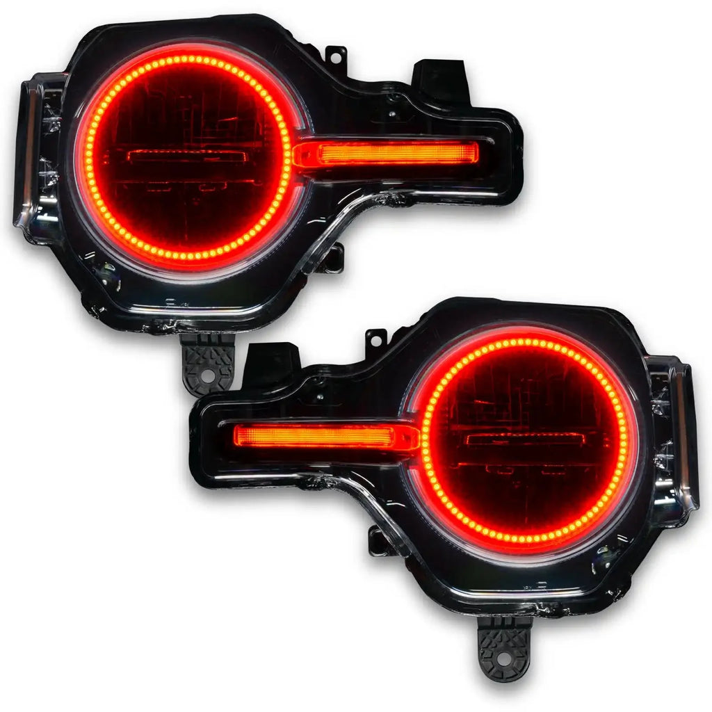 ORACLE Lighting 2021-2025 Ford Bronco ColorSHIFT Headlight Halo Kit w/DRL Bar - Base Headlights