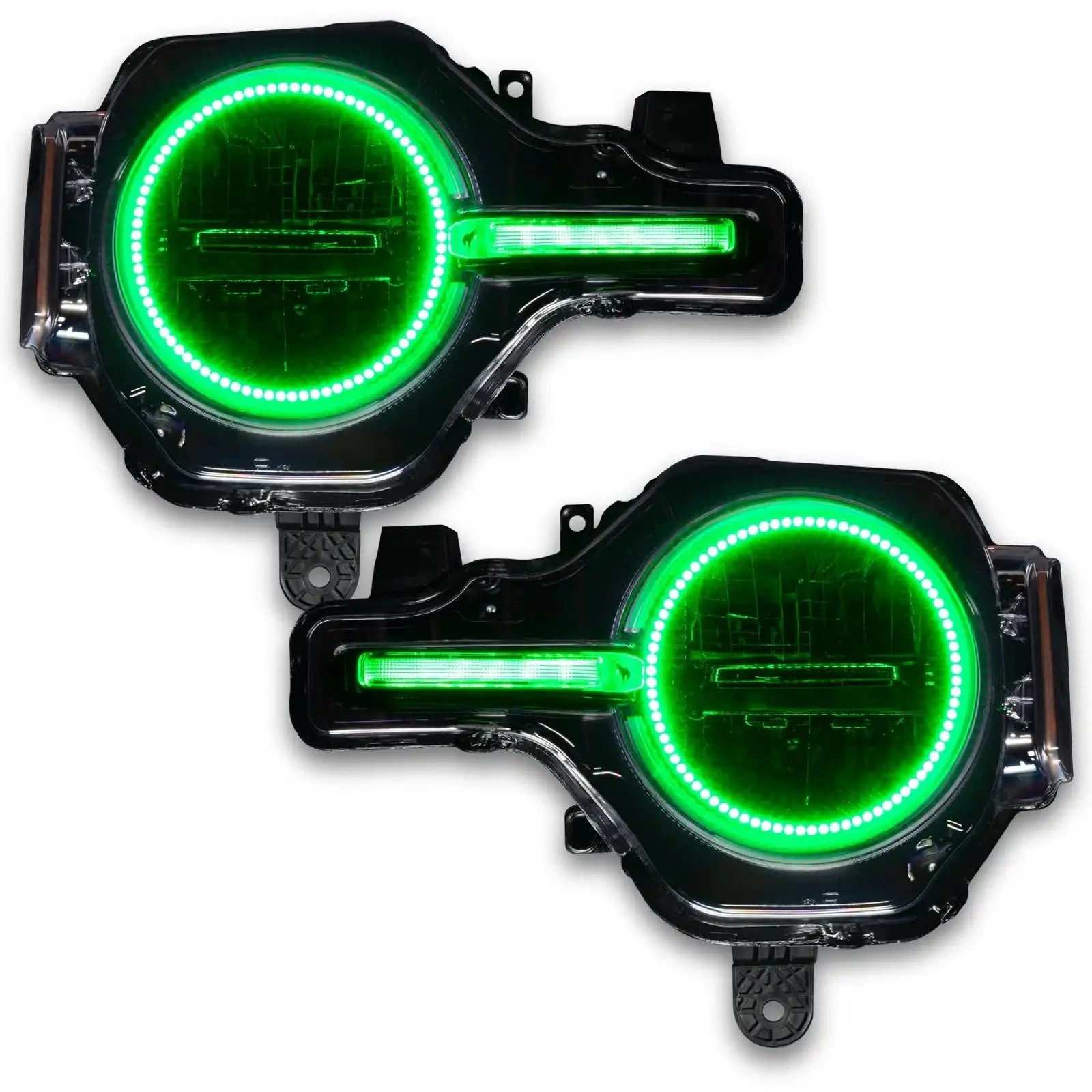 ORACLE Lighting 2021-2025 Ford Bronco ColorSHIFT Headlight Halo Kit w/DRL Bar - Base Headlights