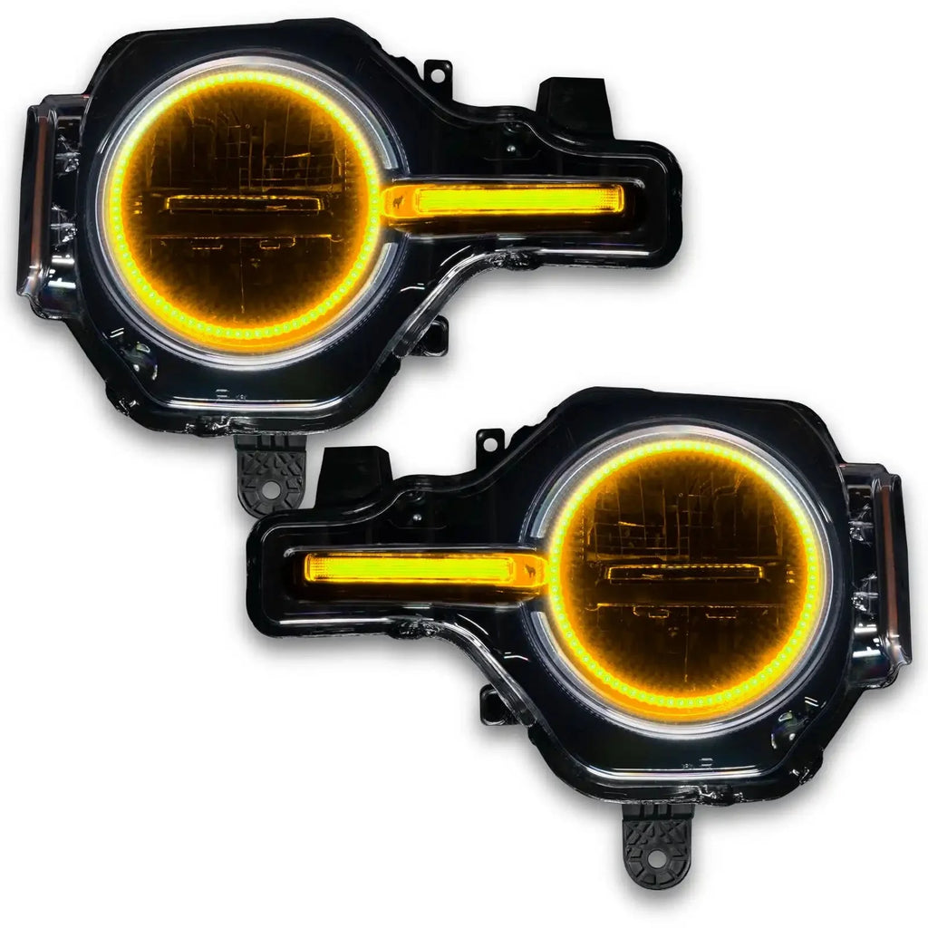 ORACLE Lighting 2021-2025 Ford Bronco ColorSHIFT Headlight Halo Kit w/DRL Bar - Base Headlights