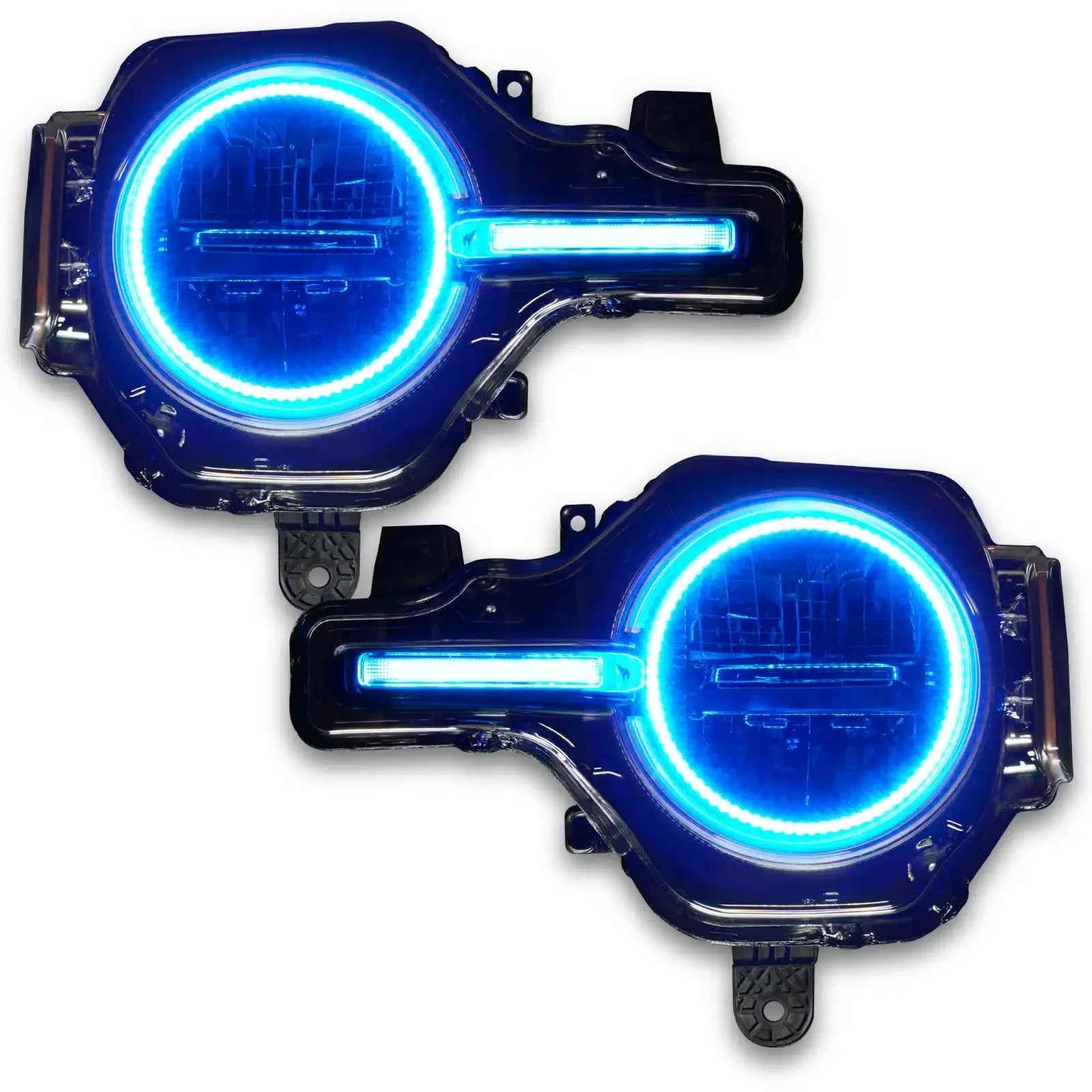ORACLE Lighting 2021-2025 Ford Bronco ColorSHIFT Headlight Halo Kit w/DRL Bar - Base Headlights
