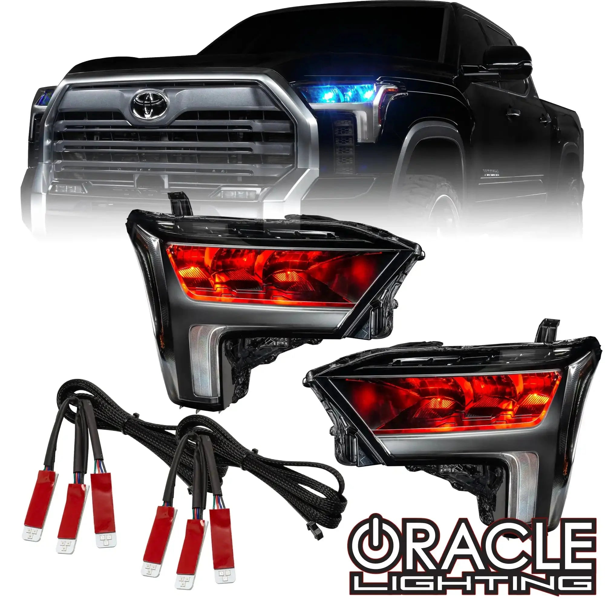 ORACLE Lighting 2022+ Toyota Tundra ColorSHIFT RGB Demon Eye Headlight Upgrade Kit