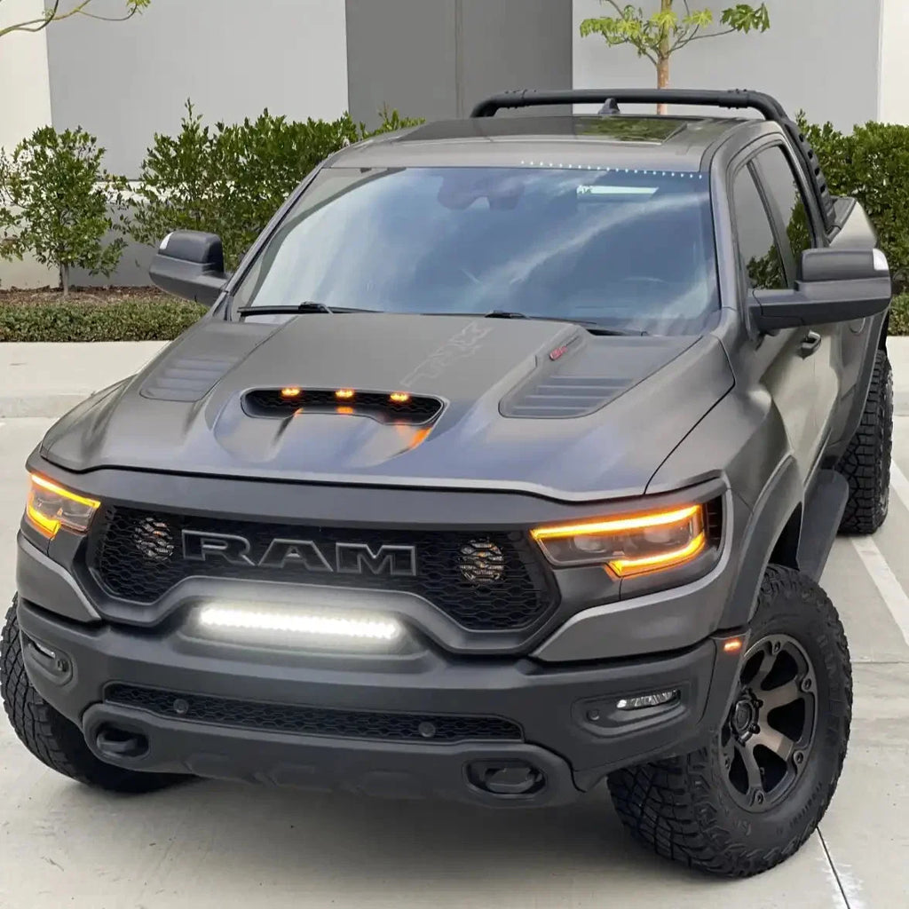 2019-2026 RAM Rebel/TRX/RHO Front Bumper Flush LED Light Bar | 100W 12,000 Lumens
