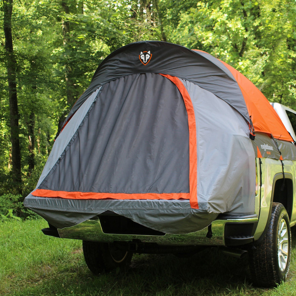 5 Foot Gray Truck Bed Camping Tent Waterproof Floorless Sleeps 2 Setup Easy