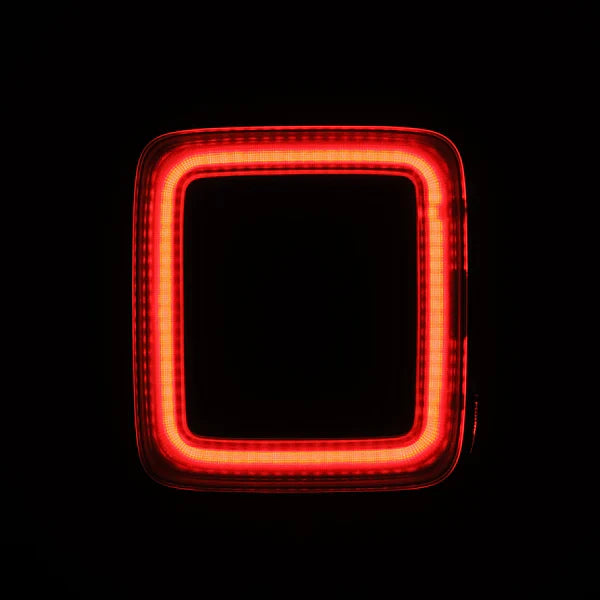 AlphaRex 18-25 Jeep Wrangler JL NOVA-Series Prismatic LED Tail Lights Alpha-Black