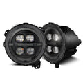 AlphaRex 18-25 Jeep Wrangler JL/Gladiator JT NOVA-Series LED Projector Headlights Alpha-Black