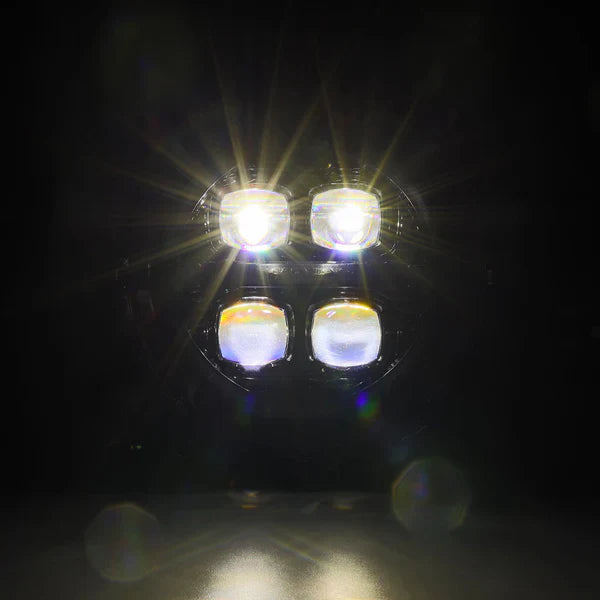 AlphaRex 18-25 Jeep Wrangler JL/Gladiator JT NOVA-Series LED Projector Headlights Alpha-Black