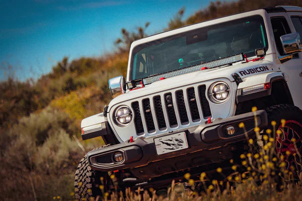 AlphaRex 18-25 Jeep Wrangler JL/Gladiator JT NOVA-Series LED Projector Headlights Black