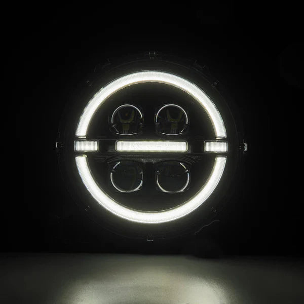 AlphaRex 18-25 Jeep Wrangler JL/Gladiator JT NOVA-Series LED Projector Headlights Black