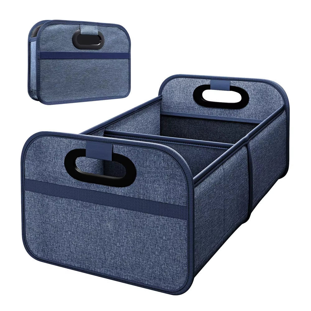 35L Foldable Portable Car Storage Box - Multi-Functional Space-Saving Solution for Vehicles and Outdoor Activities