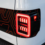 AlphaRex 19-25 Jeep Gladiator JT NOVA-Series Prismatic LED Tail Lights Alpha-Black