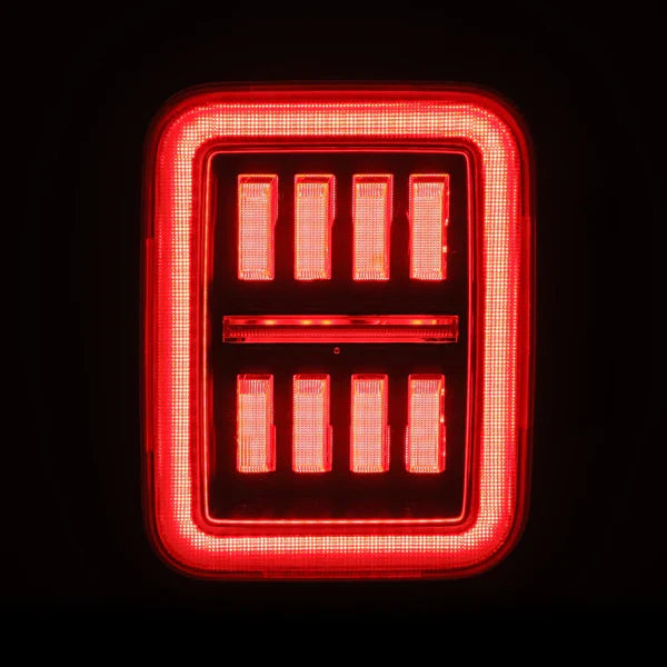 AlphaRex 19-25 Jeep Gladiator JT NOVA-Series Prismatic LED Tail Lights Alpha-Black