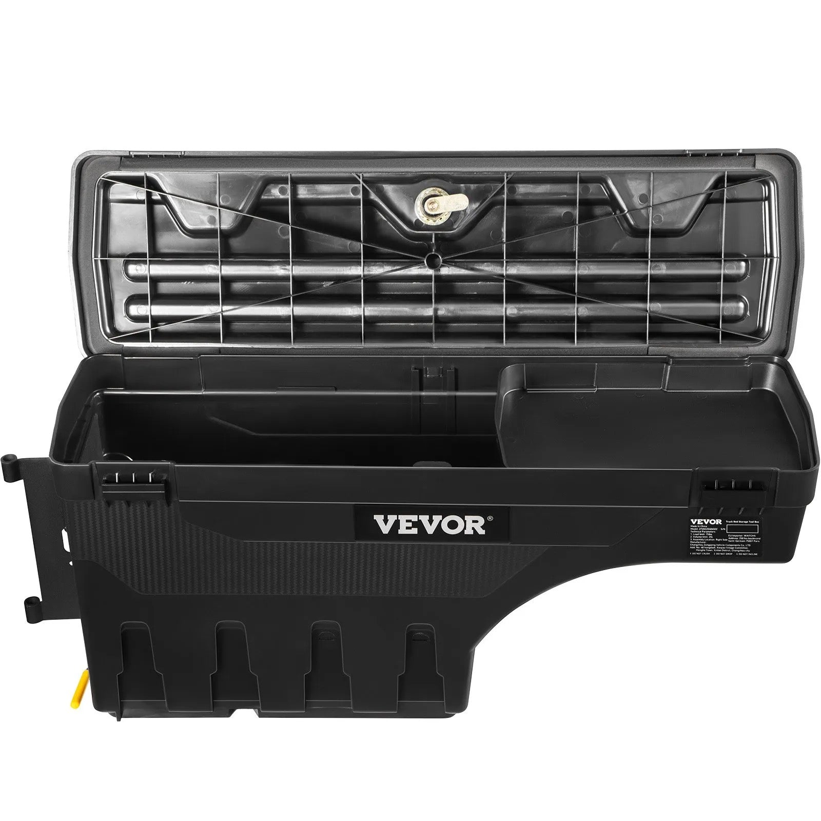 VEVOR Truck Bed Storage Box, Lockable Swing Case - Wheel Well Tool Box, Waterproof and Durable, Ford F-150 2015-2021