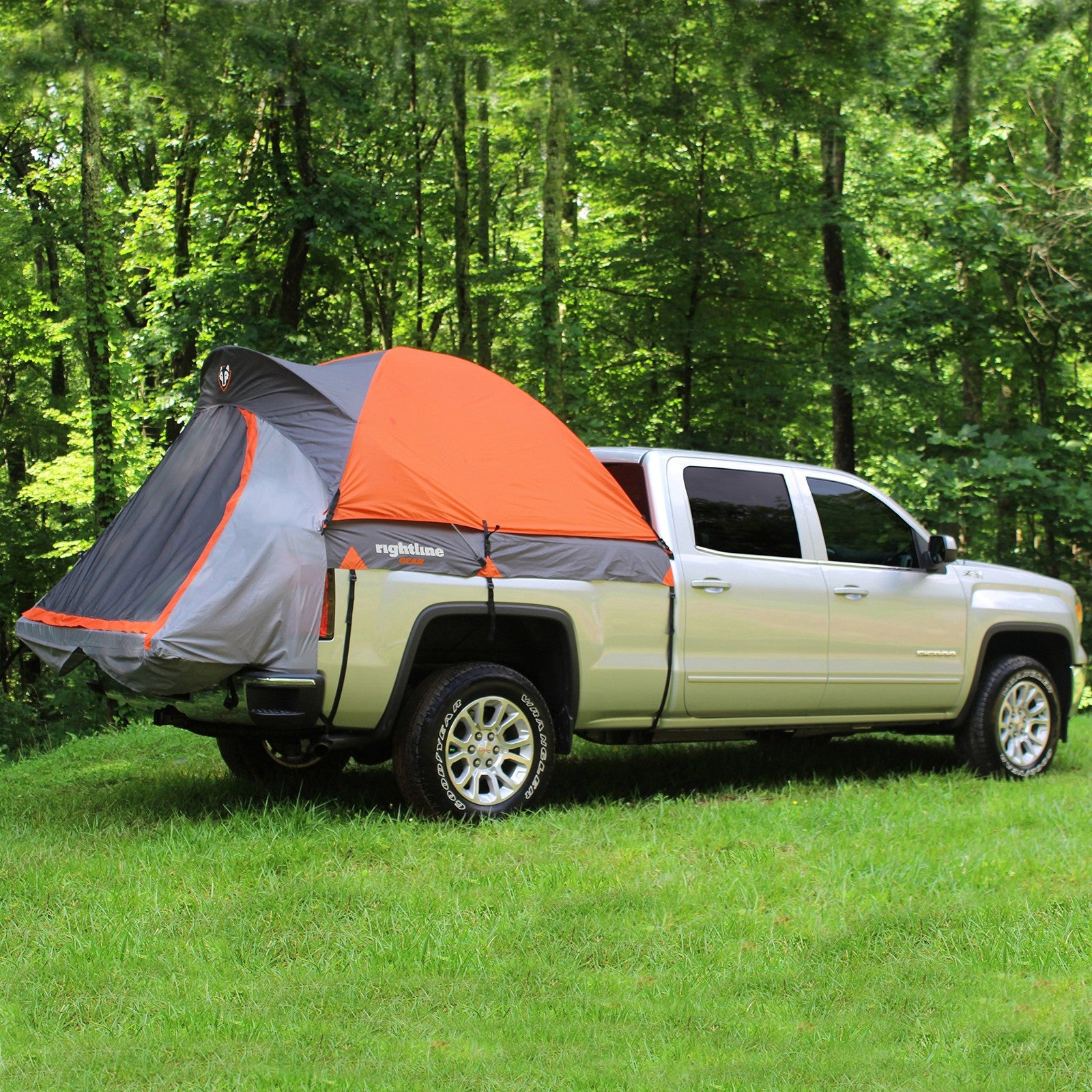 5 Foot Gray Truck Bed Camping Tent Waterproof Floorless Sleeps 2 Setup Easy