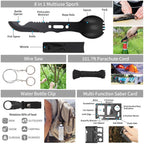 Survival Kit - 142 pcs, Professional Survival Equipment with Molle Pouch