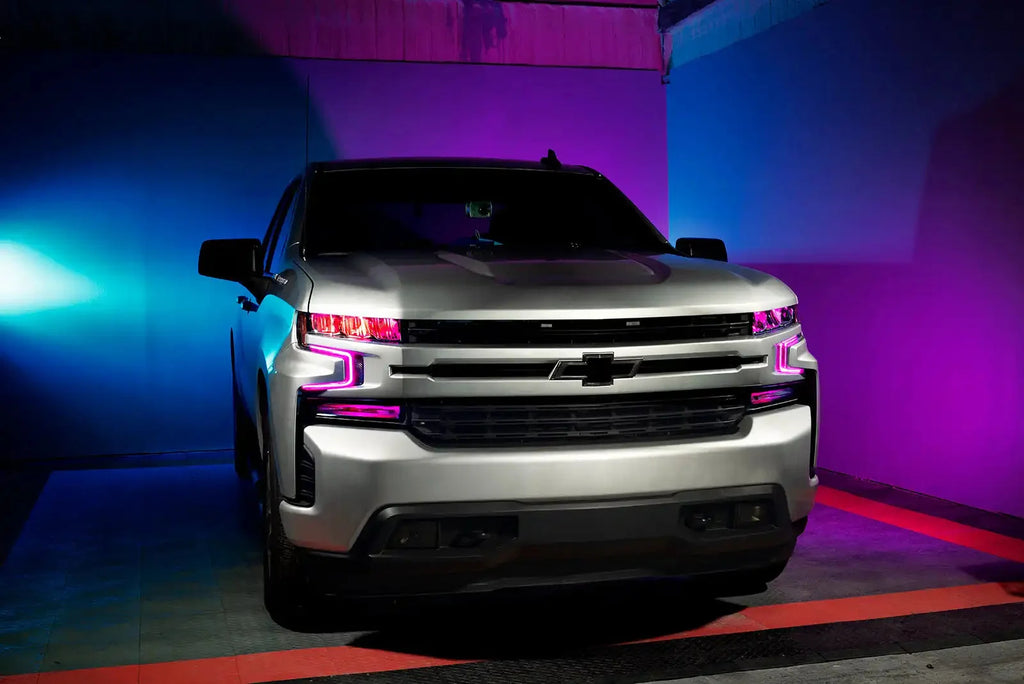 ORACLE Lighting 2019-2022 Chevrolet Silverado 1500 ColorSHIFT RGB Demon Eye Headlight Upgrade
