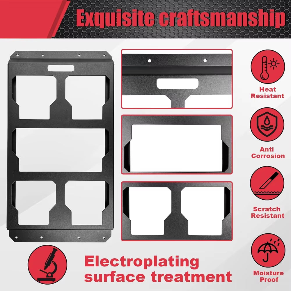 1Pcs Aluminum Mounting Plates Compatible with for Milwaukee Packout Toolbox Mounting Base Storage Toolbox Wall or Floor