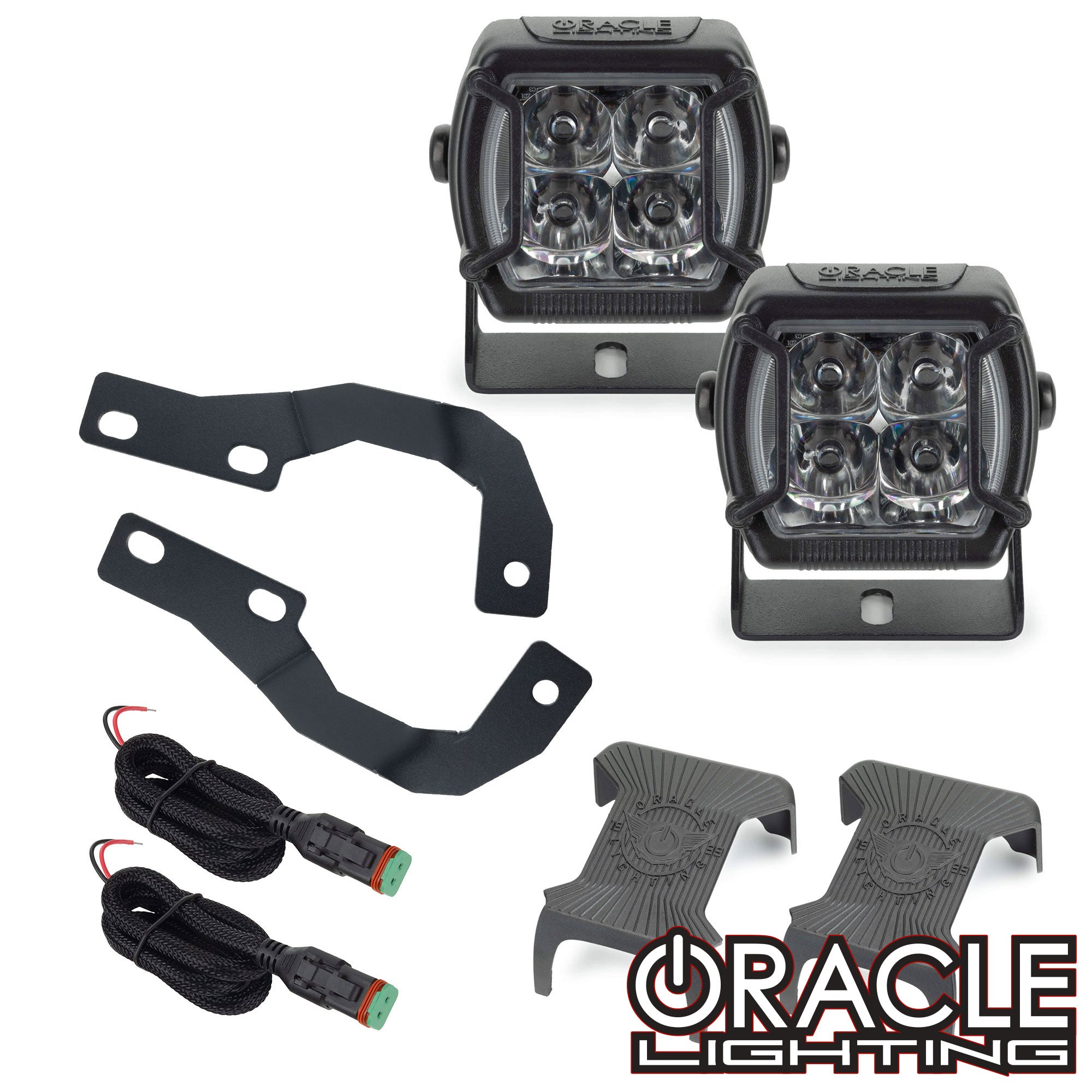 2010-2023 Toyota 4Runner (5th Gen) A-Pillar Hood Mount Brackets w/ VEGA™ Series 4 Spotlights