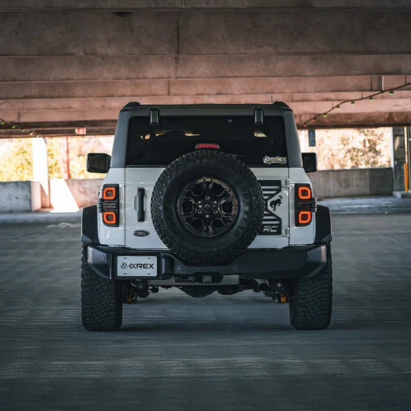 AlphaRex 21-25 Ford Bronco NOVA-Series Prismatic LED Tail Lights Black