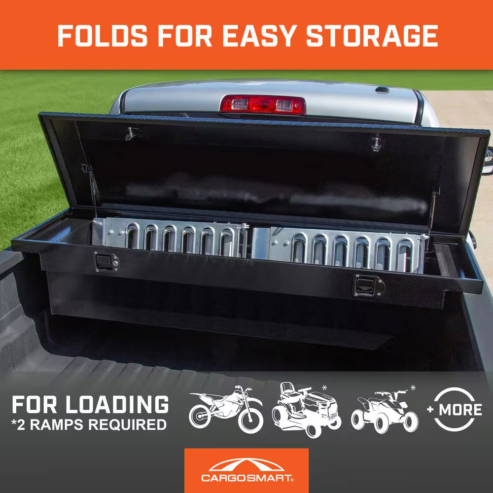 9 In. W X 72 In. L 500 Lb. Capacity Steel Tri-Fold Truck Loading Ramp (Includes 1 Ramp)