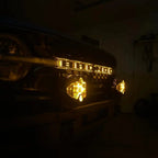 Universal Illuminated LED Letter Badges Amber Individual Letters Custom Emblem
