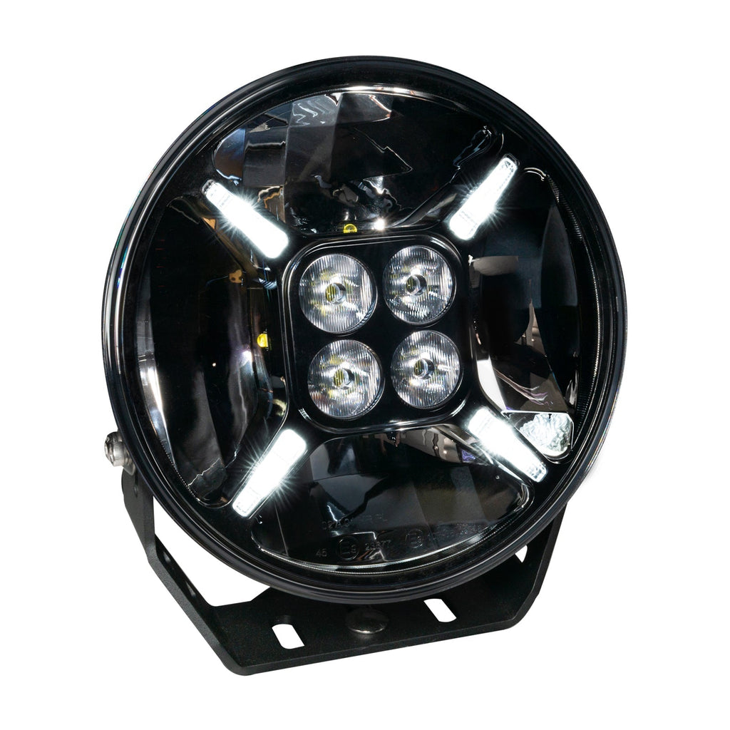 ORACLE Lighting EXO 9" Multifunction 120W LED Spotlight - Round Post Mount