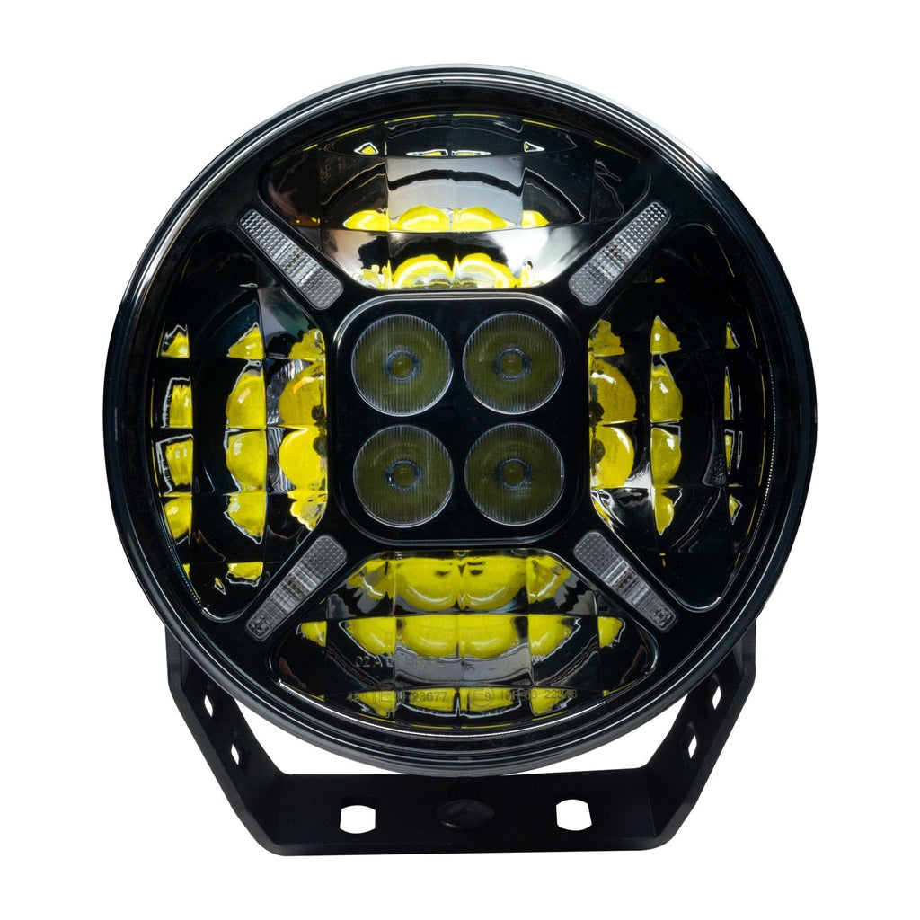 ORACLE Lighting EXO 9" Multifunction 120W LED Spotlight - Round Post Mount