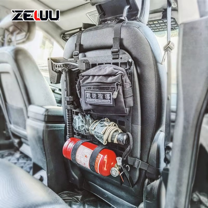 Seat Back Tactical Molle Panel for Modular Storage 