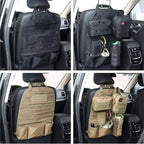 Molle Seat Back Organizer Panel - Storage Pouch - Universal Hunting/Travel Accessories 