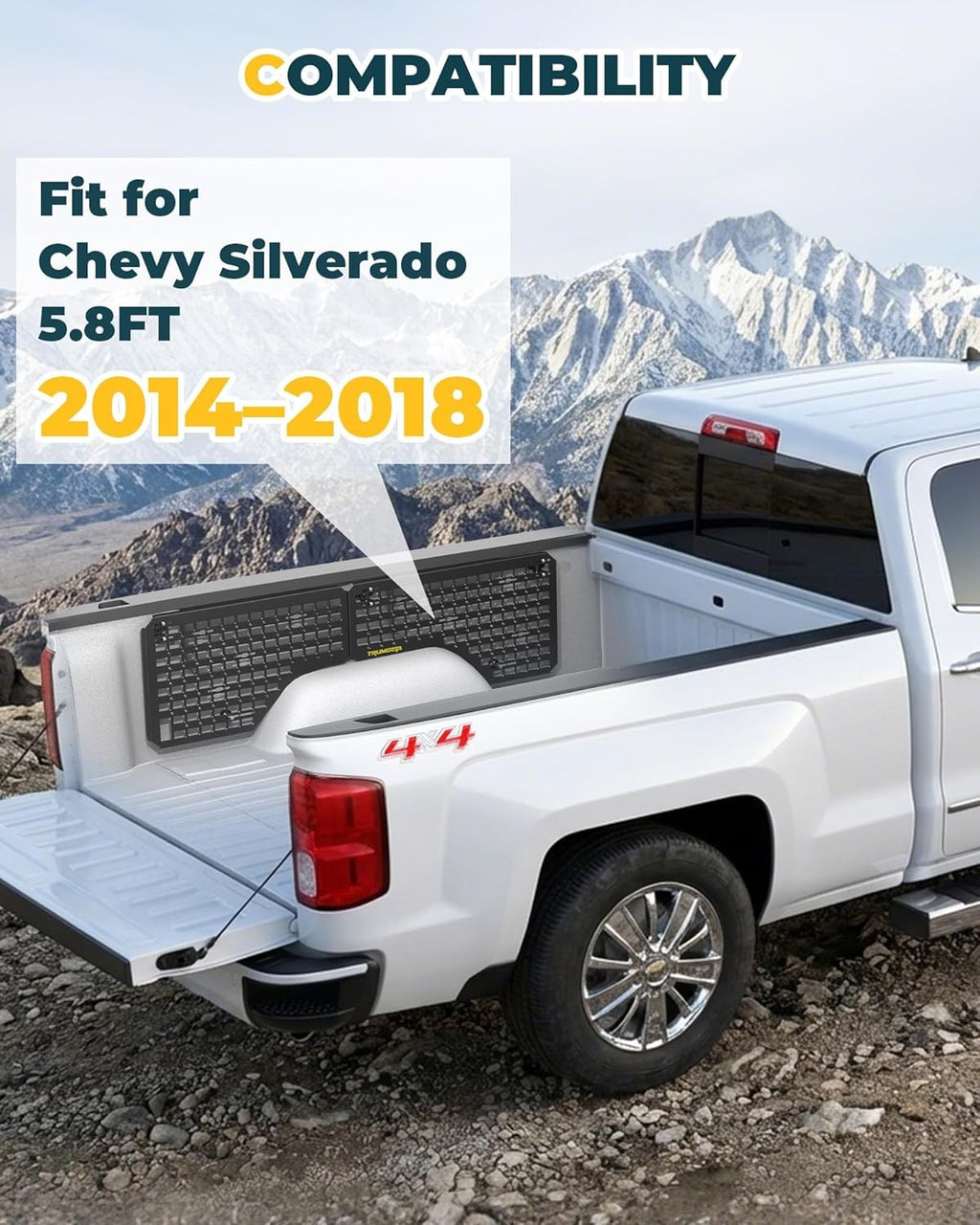 Front & Side Bed MOLLE Panel for Jeep Gladiator/ Ford Maverick/ Chevy Silverado