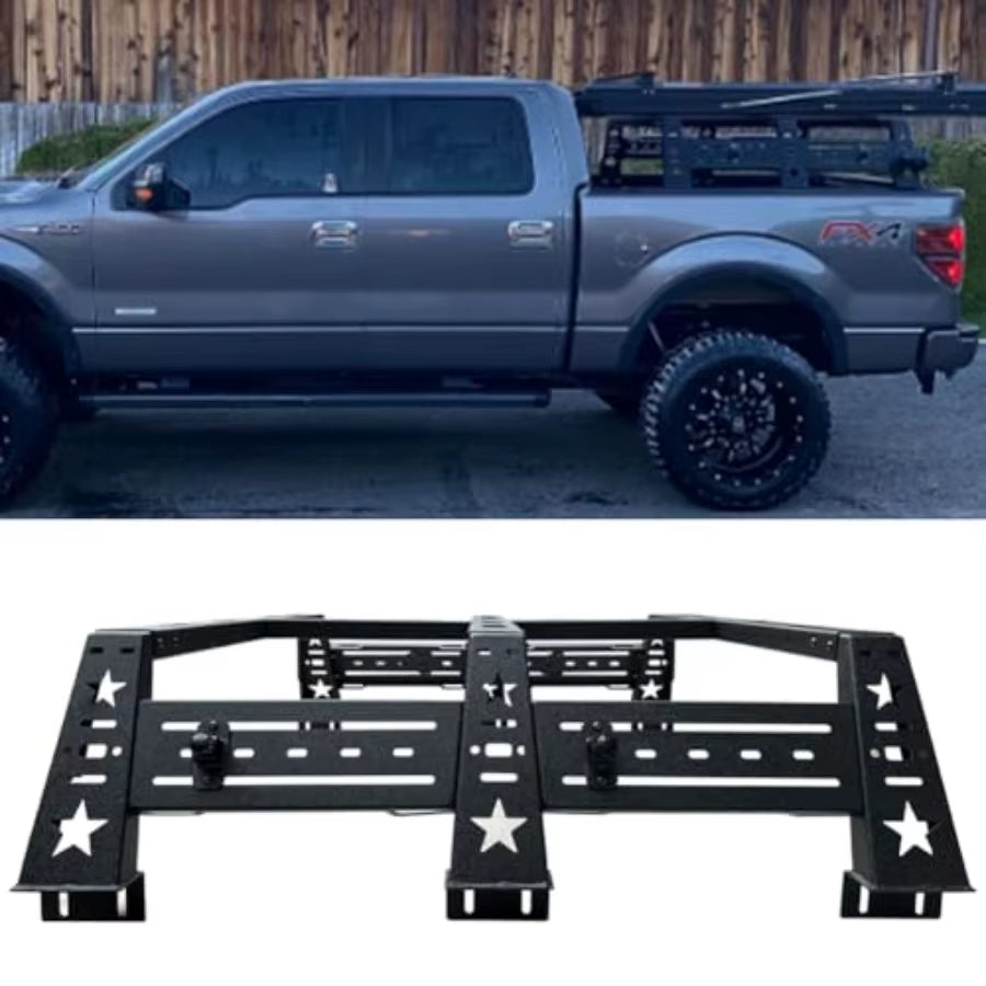13 High Bed Rack, Truck Luggage Carrier for 2009-2024 F150  Durable Cargo Storage Solution 