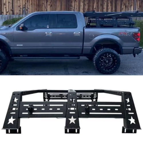 13 High Bed Rack, Truck Luggage Carrier for 2009-2024 F150  Durable Cargo Storage Solution 