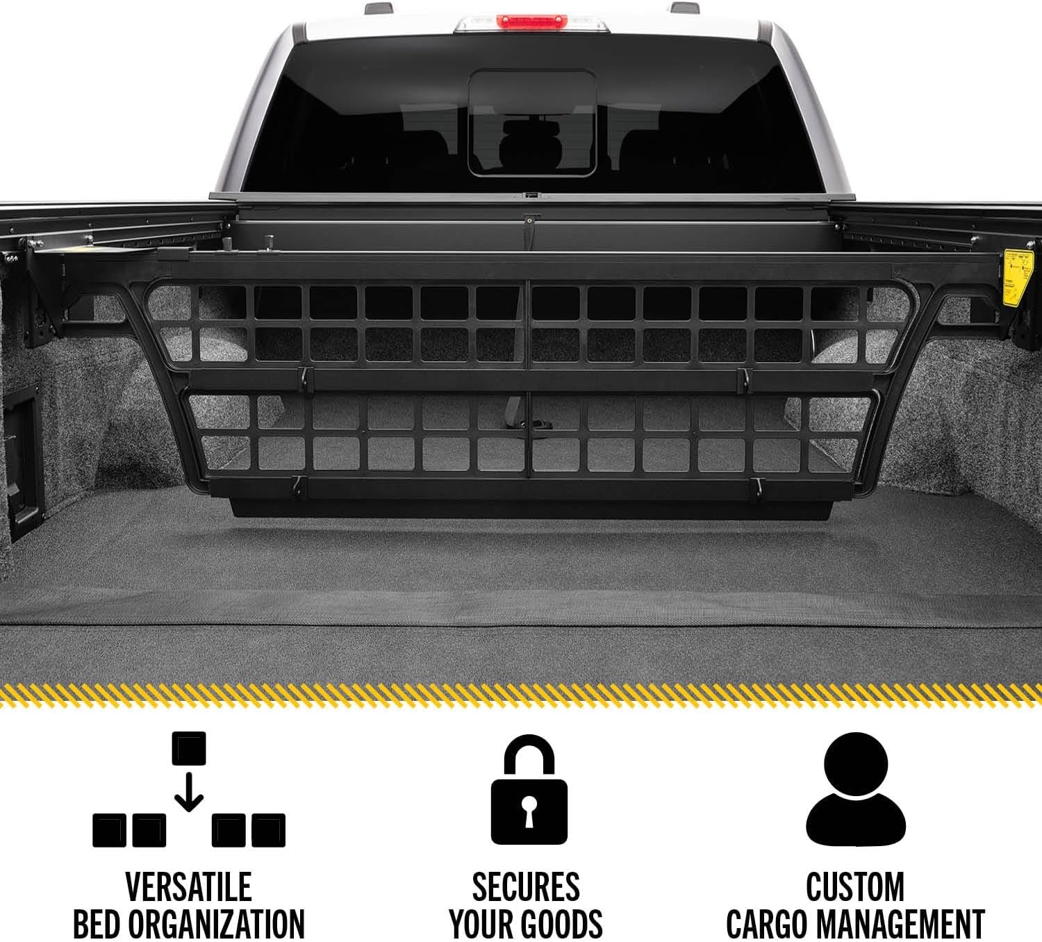 Realtruck  Cargo Manager Truck Bed Organizer | CM448 | Fits 2009 - 2018, 2019 - 2020 Classic Dodge Ram 1500/2500/3500 6' 4" Bed (76.3")
