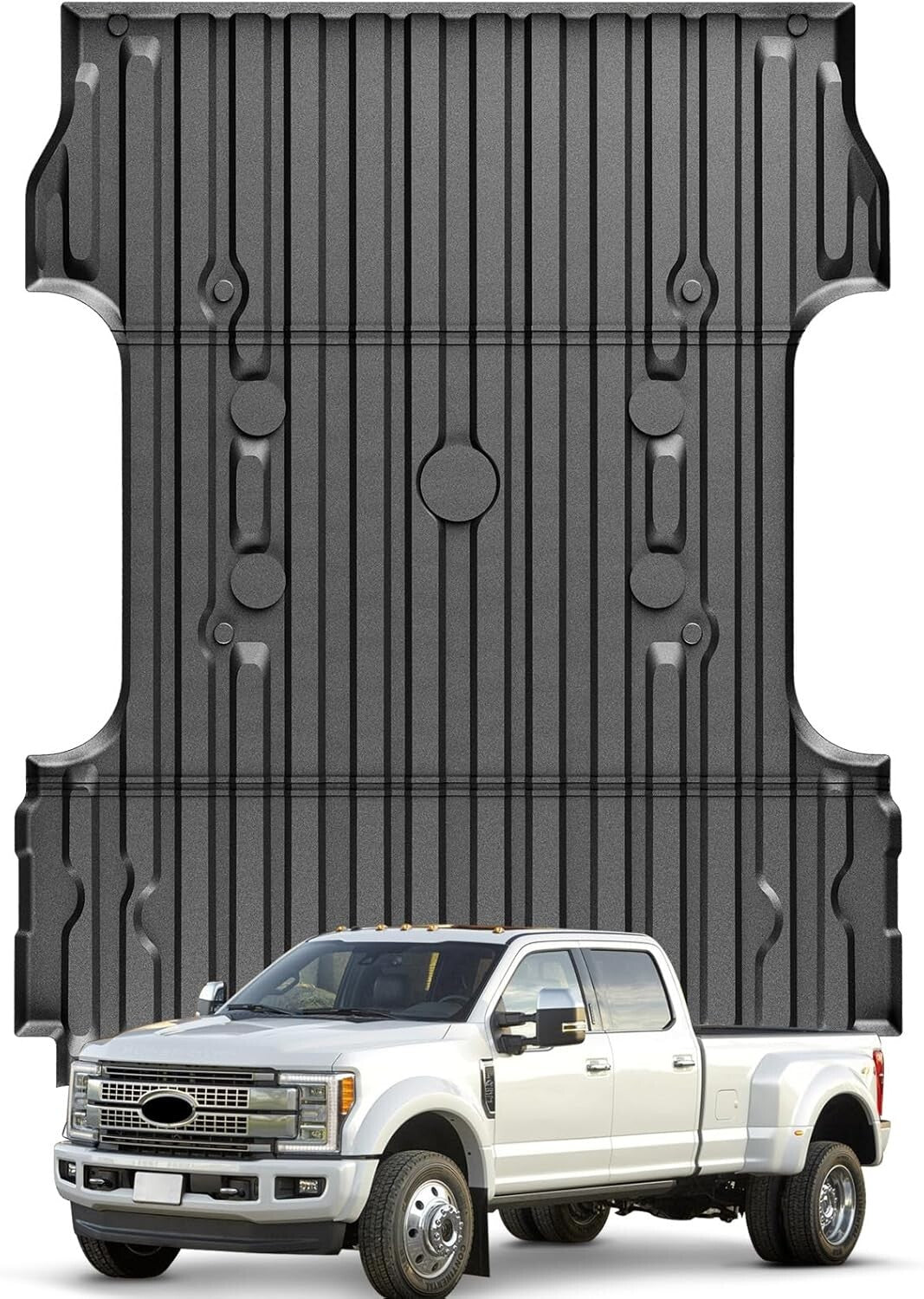 3D TPE Pickup Truck Bed Mat, Compatible with 2017-2024 Ford F-250/F-350/F-