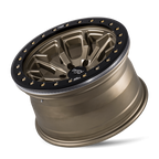 Dirty Life 9303 DT-1 17x9 / 6x139.7 BP / -12mm Offset / 106mm Hub Satin Gold Wheel - Beadlock