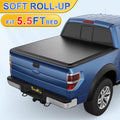 Tonneplus Soft Roll-Up Tonneau Cover Truck Bed Cover for 2004-2014 F150 & 2006-2014 Mark LT 5.5FT Bed ; Lightning 5.5' (67") Bed