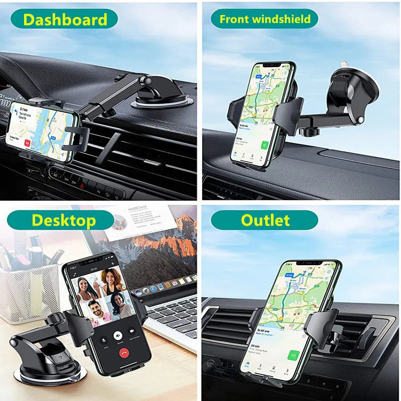 Phone Holder - Dashboard - Windshield - Suction Cup 