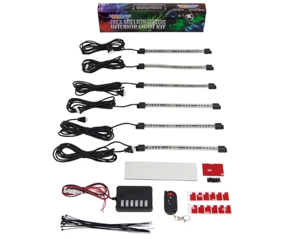 LED Interior Under-Dash Lighting Kit (6Pc)