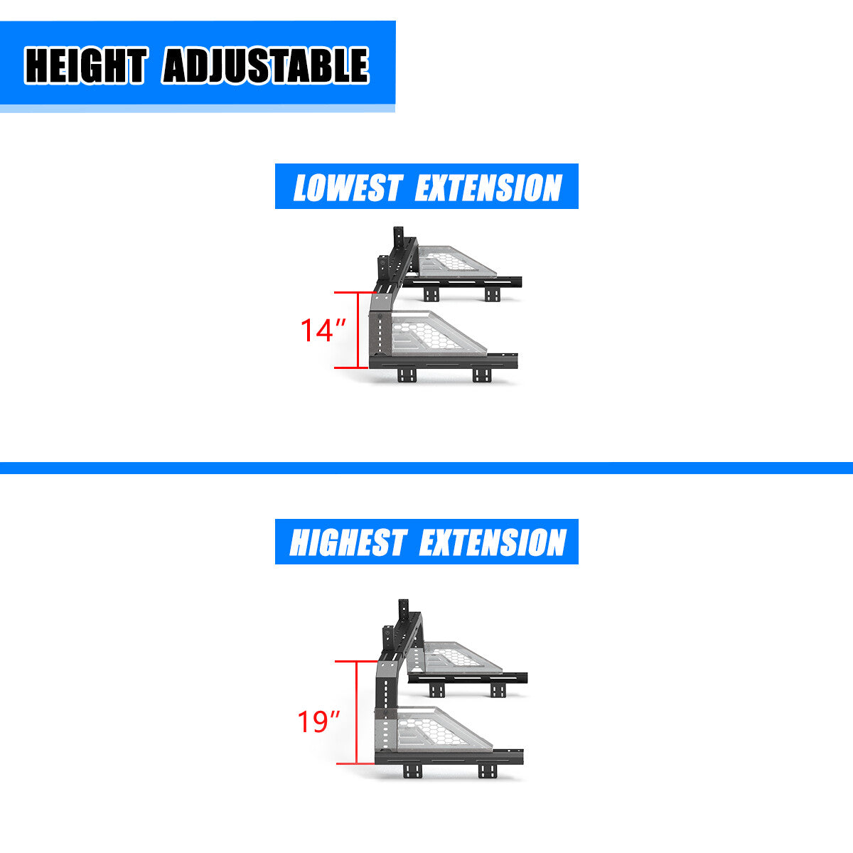Modular Adjustable Overland Bed Rack Roll Bar for Chevy Ford Toyota Dodge Nissan