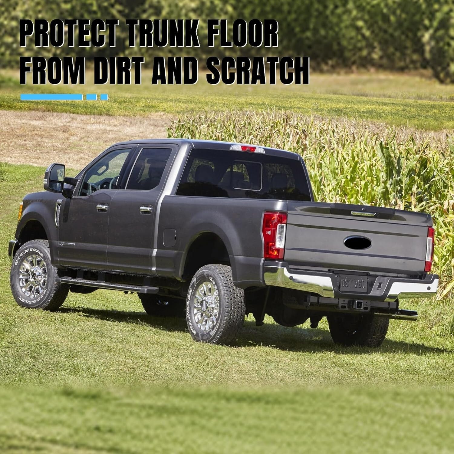 3D TPE Pickup Truck Bed Mat, Compatible with 2017-2024 Ford F-250/F-350/F-