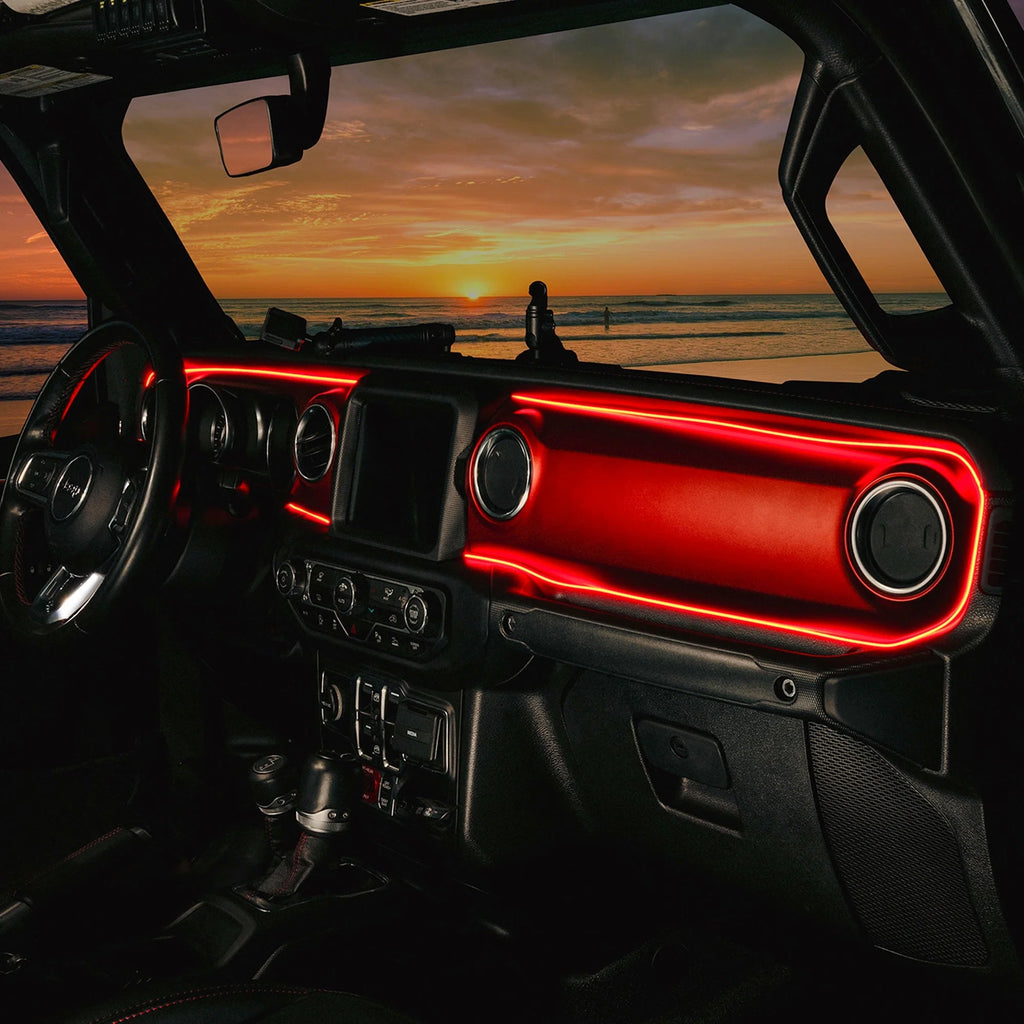 2018-2023 Jeep Wrangler JL/Gladiator JT Dynamic ColorSHIFT LED Interior Dash Board Kit