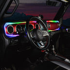2018-2023 Jeep Wrangler JL/Gladiator JT Dynamic ColorSHIFT LED Interior Dash Board Kit