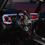 2018-2023 Jeep Wrangler JL/Gladiator JT Dynamic ColorSHIFT LED Interior Dash Board Kit