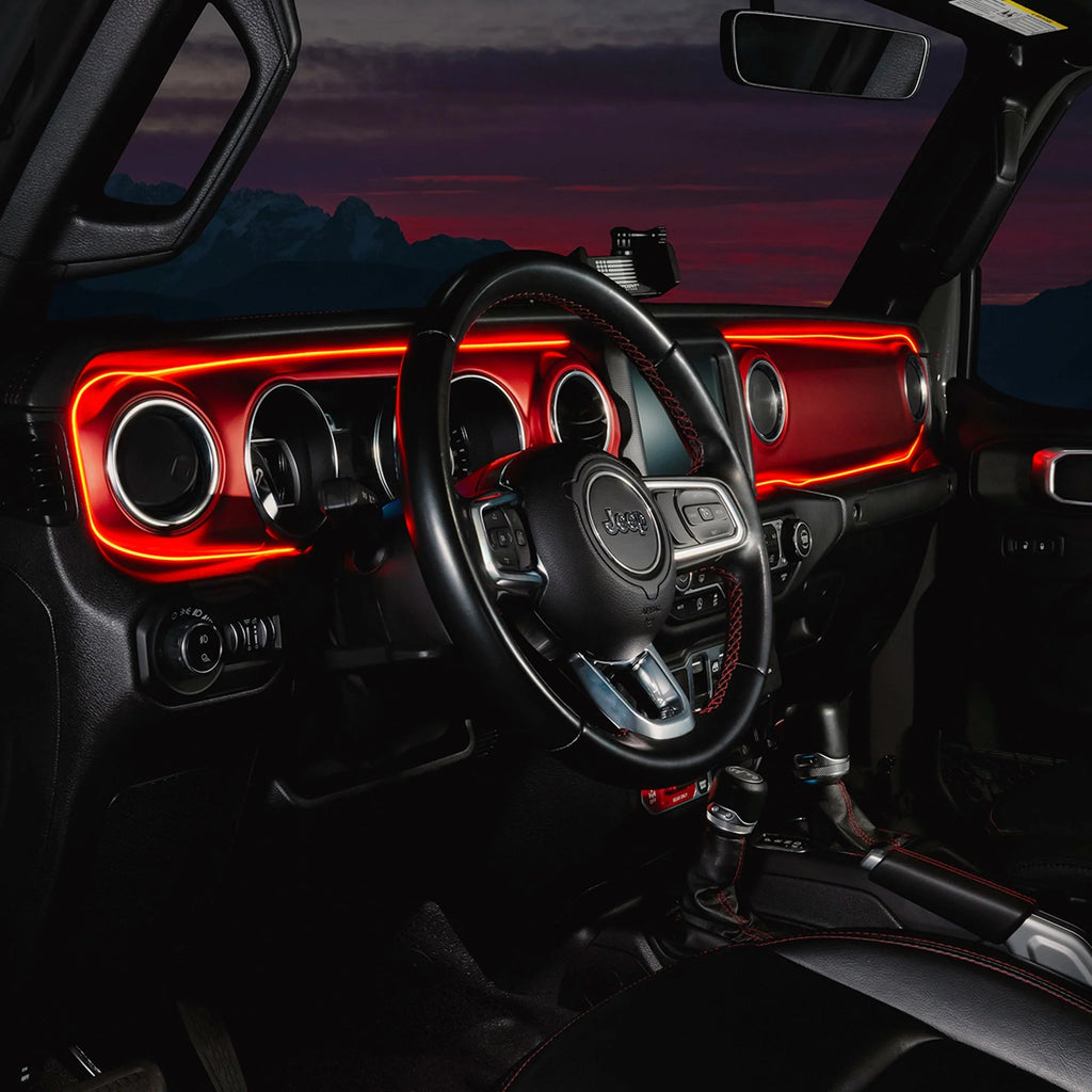 2018-2023 Jeep Wrangler JL/Gladiator JT Dynamic ColorSHIFT LED Interior Dash Board Kit