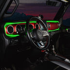 2018-2023 Jeep Wrangler JL/Gladiator JT Dynamic ColorSHIFT LED Interior Dash Board Kit