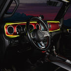 2018-2023 Jeep Wrangler JL/Gladiator JT Dynamic ColorSHIFT LED Interior Dash Board Kit