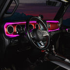 2018-2023 Jeep Wrangler JL/Gladiator JT Dynamic ColorSHIFT LED Interior Dash Board Kit