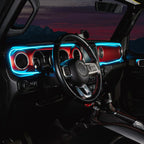 2018-2023 Jeep Wrangler JL/Gladiator JT Dynamic ColorSHIFT LED Interior Dash Board Kit